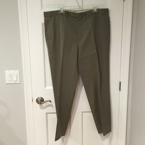 Brooks Brothers Light Olive Green Dress Pants - Classic Front Crease